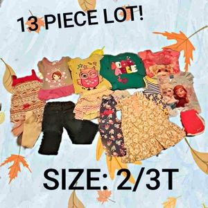 Girls 2-3T Clothing Lot 13 Pieces